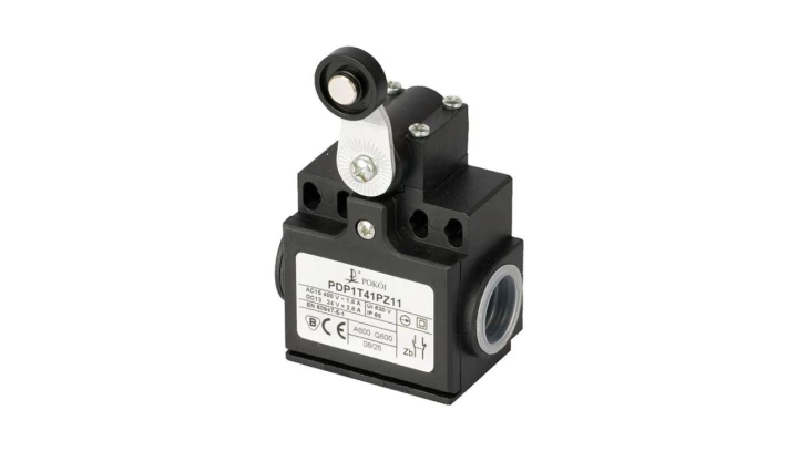 Wyłącznik krańcowy 1R 1Z wolnoprzełączający dźwignia z rolką z tworzywa Ø18 PDP1T41PX11 A37-6082