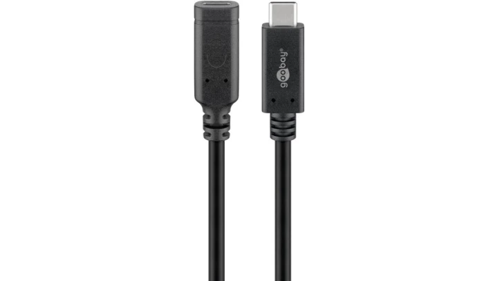 Przedłużacz USB-C™ USB 3.2 generacja 2, 1 m, czarny, 61038