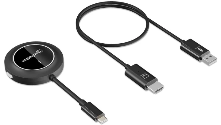 Bezprzewodowy transmiter obrazu USB-C do HDMI 1080p do 30m
