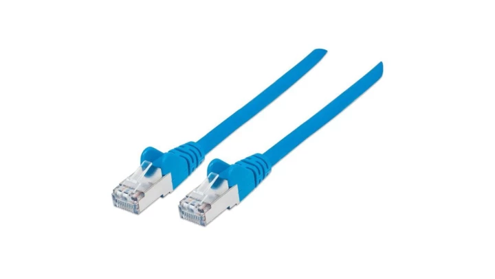 Kabel krosowy, Patchcord Cat7 SFTP 100 CU LSZH niebieski /1,5 m/