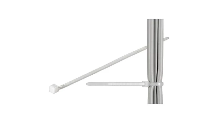 opaski zaciskowe 370x3.6mm trytki do kabli 100szt. Białe