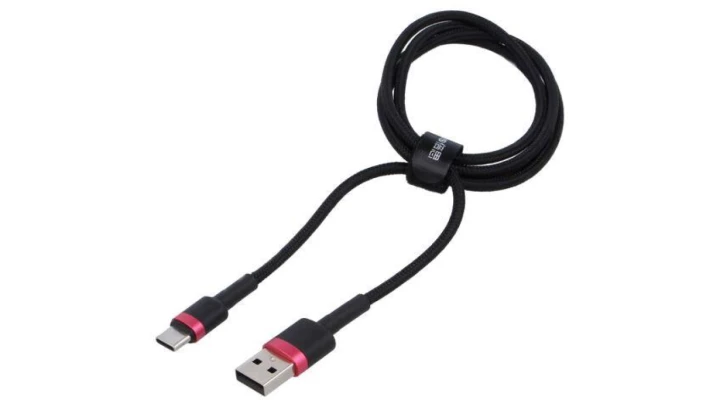 BASEUS Kabel USB 3.0 typ-C / A (wtyk / wtyk) Quick Charge 3.0 czarno-czerwony 1m