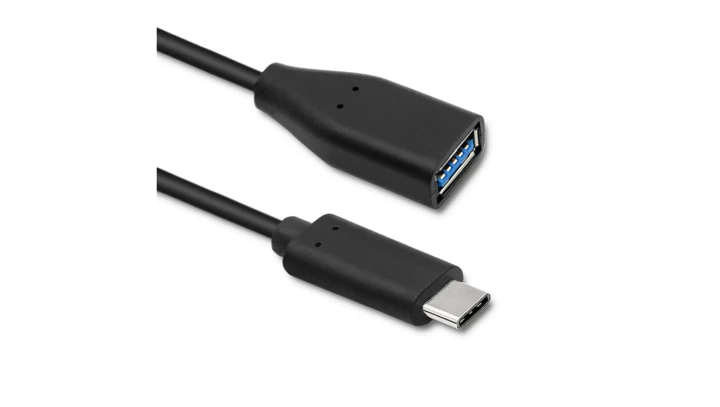 Qoltec Kabel USB 3.1 typ C męski USB 3.0 A żeński 0.2m