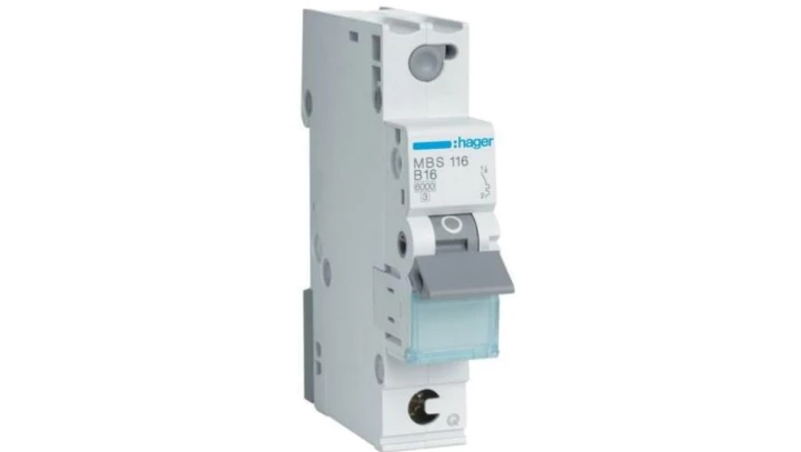 Wyłącznik nadprądowy 1P B 16A 6kA QuickConnect MBS116