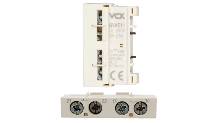 Przedni styk pomocniczy PS GV2 1NO+1NC do wyłączników GV2