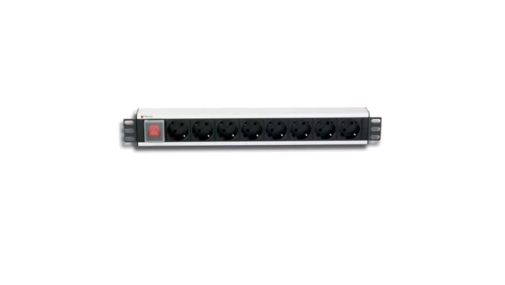 Listwa Zasilająca Rack 1.5U 250V/16A 8x Schuko 3m