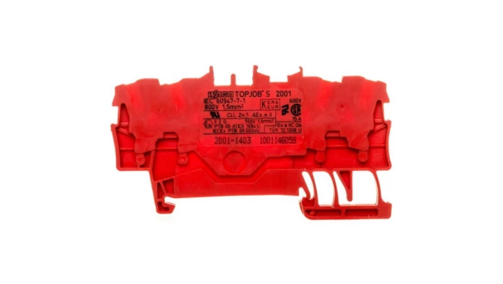 Złączka 4-przewodowa 1,5mm2 czerwona TOPJOBS 2001-1403