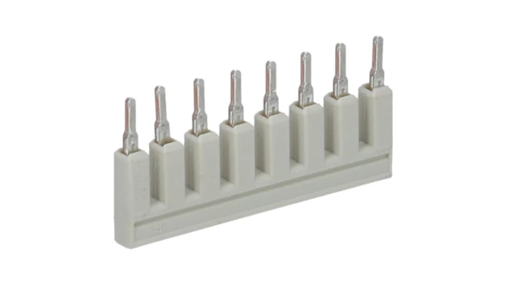 Mostek grzebieniowy 8-torowy 25A jasnoszary 2002-408 TOPJOBS