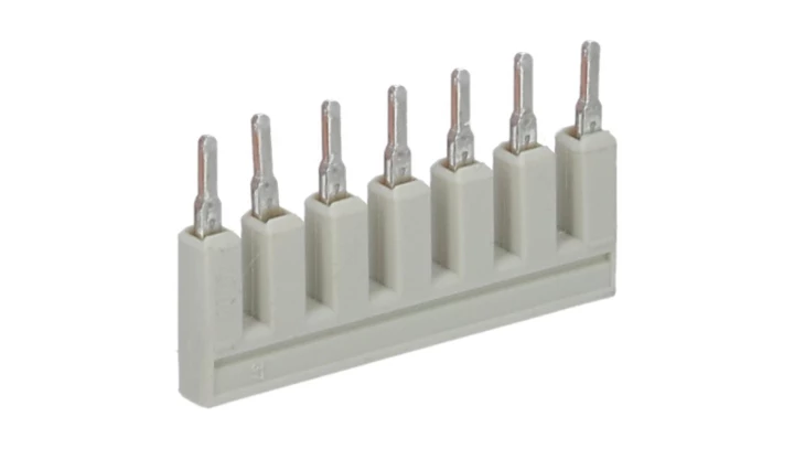 Mostek grzebieniowy 7-torowy 25A jasnoszary 2002-407 TOPJOBS