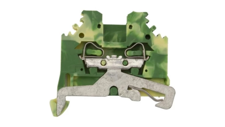 Złączka szynowa ochronna 2,5mm2 żółto-zielona 280-107