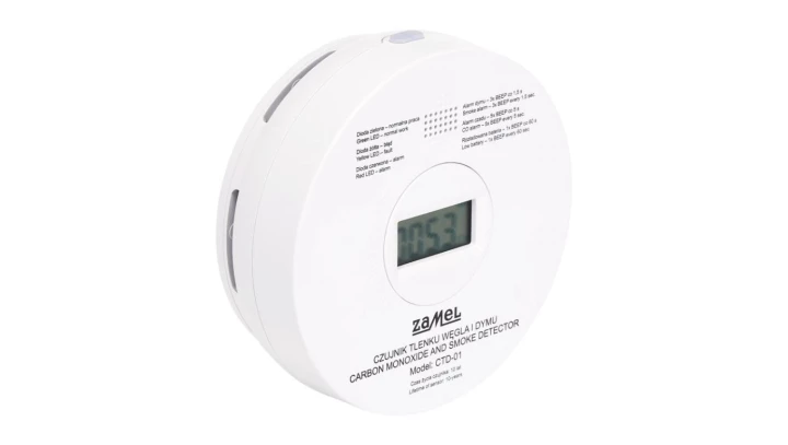 Czujnik tlenku węgla i dymu (2 w 1) TYP CTD-01 GAR10000084