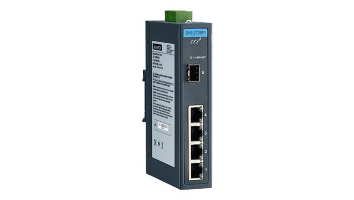 Przemysłowy switch gigabitowy - 4 porty gigabit, 1 port SFP, do niskich temperatur EKI-2725FI-AE