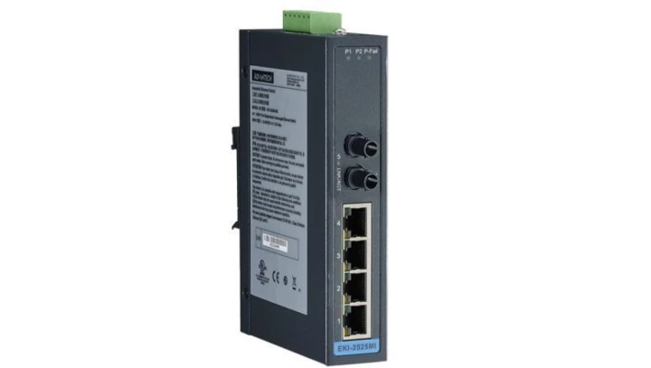 Przemysłowy switch Ethernetowy 4x10/100Mbps, 1xFiber MM ST, niskie temp. EKI-2525MI-ST-BE