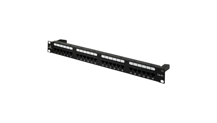 Patch panel UTP kat.6A 24 porty LSA 1U PK051