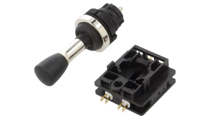 Łącznik drążkowy - joystick 2-pozycyjny, powrotny, W0-MJ-2