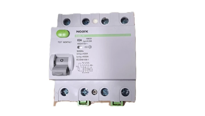 Ex9L-N 4P 63A AC 30mA 6kA. Wyłącznik różnicowoprądowy 6kA 4-bieg. 63A 30mA typ AC NE108333