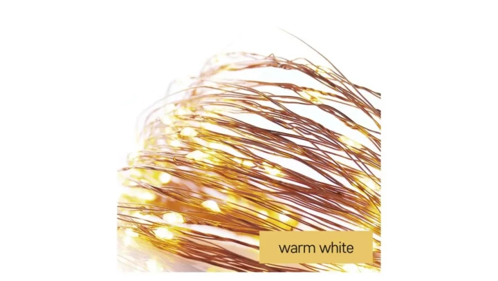 Lampki choinkowe XMAS nano TIMER 2,4W 40LED 4m IP44 ciepły biały D3AW01