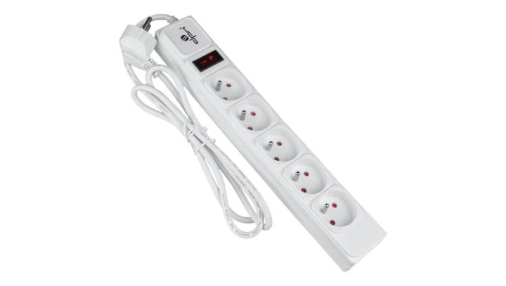 Przedłużacz przeciwprzepięciowy 5-gniazd z/u 5m biały FMP5150