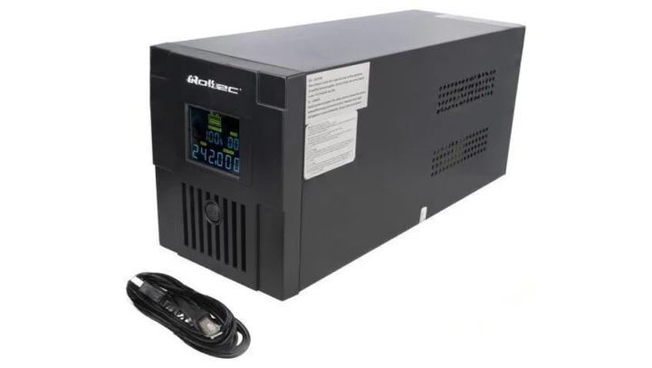 Qoltec Zasilacz awaryjny UPS Line Interactive Monolith 2000VA 1200W LCD USB RJ45