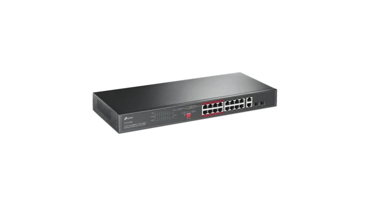 Switch PoE TP-Link 16xFE(16xPoE) 2xGE 2xSFP 802.3af/at 192W