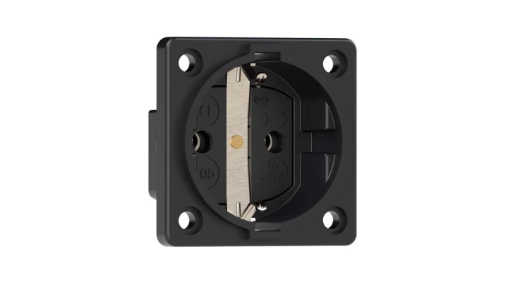 Gniazdo tablicowe P-NOVA+ czarne 16A 2P+Z SCHUKO 10584-0s