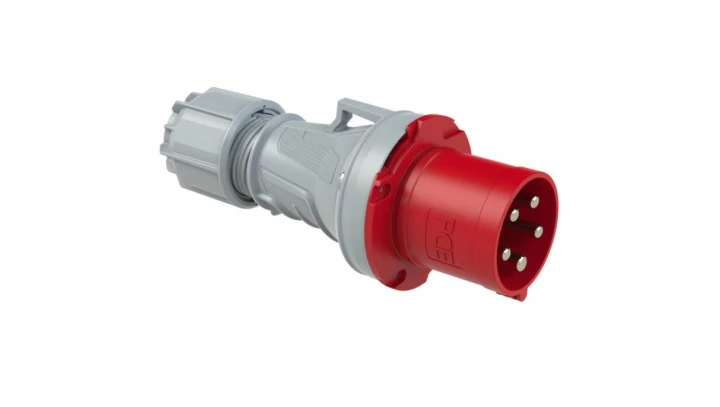 Wtyczka przenośna 63A 5P 400V czerwona IP44 POWER TWIST 0351-6