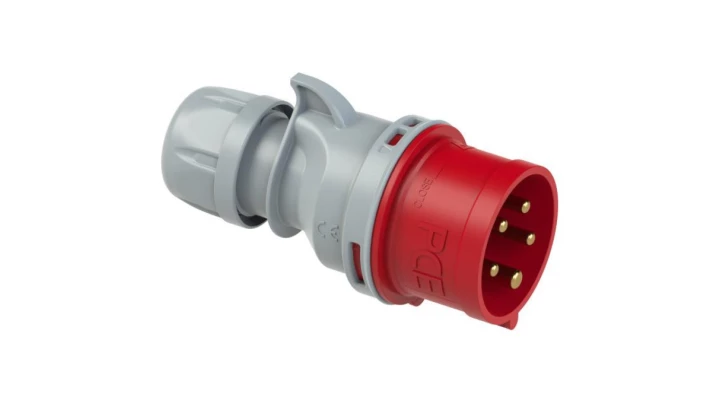 Wtyczka przenośna 32A 5P 400V czerwona IP44 TURBO SHARK 025-6TT