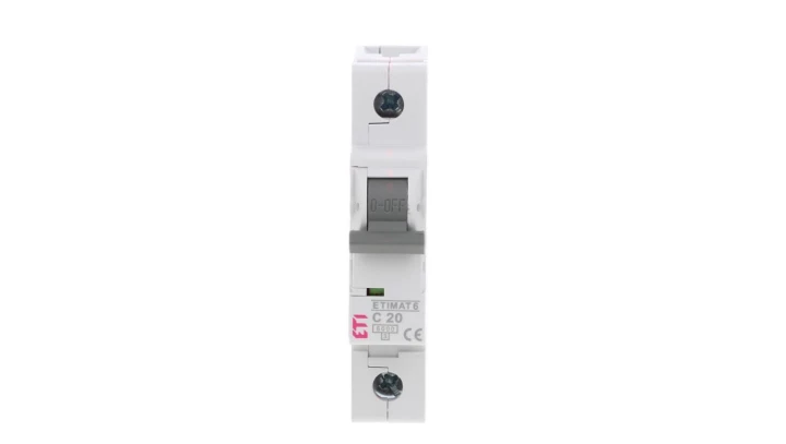Wyłącznik nadprądowy 1P C 20A 6kA AC ETIMAT 6 002141517