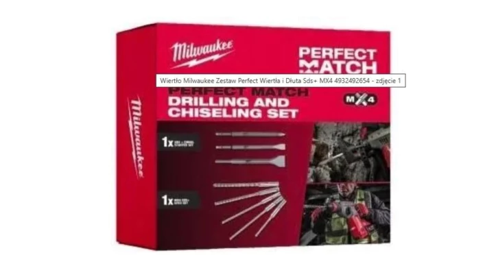 Komplet wiertła MX4™ (5szt) + dłuta SDS+ (3szt) PERFECT MATCH MILWAUKEE