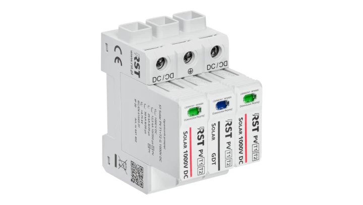 Ogranicznik przepięć B+C Typ 1+2 DC, RST Solar PV T1+T2 G 1000V DC 641402