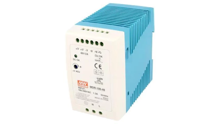 Zasilacz impulsowy 48VDC 2A 96W MDR-100-48