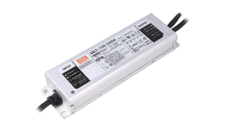 Zasilacz led MeanWell 120W 24VDC ELG-150-24DA IP67 6,25A DALI