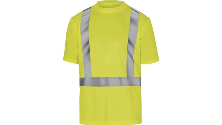 T-shirt ostrzegawczy z poliestru kolor żółty rozmiar XL COMETJAXG