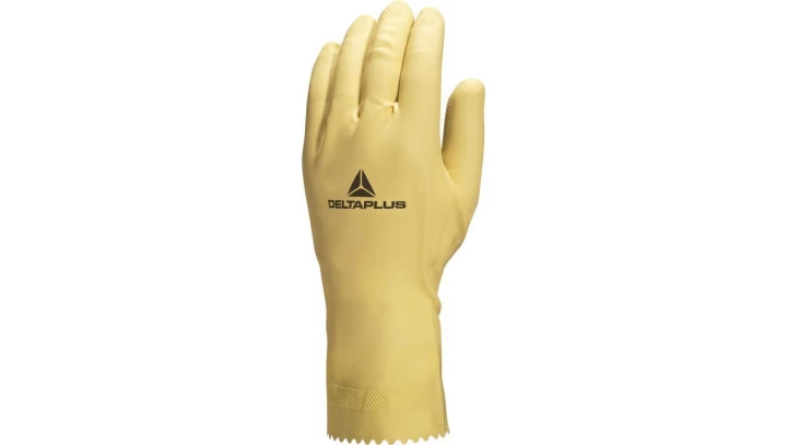 Rękawice z lateksu chlorowane dł. 30 cm gr. 045 mm kolor naturalny rozmiar 8/9 MAIN VE905NA08