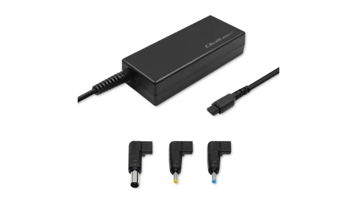 Qoltec Zasilacz specjalizowany do HP 65W 3 wtyczki +kabel zasilający
