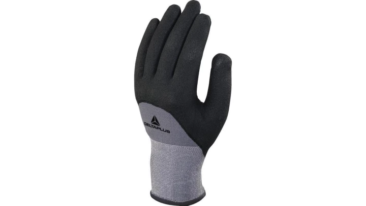 Rękawice dziane z poliamidu spandex (100) dłoń powlekana nitrylem/pu ścieg 15 kolor czarny rozmiar 10 MAIN VE729NO10