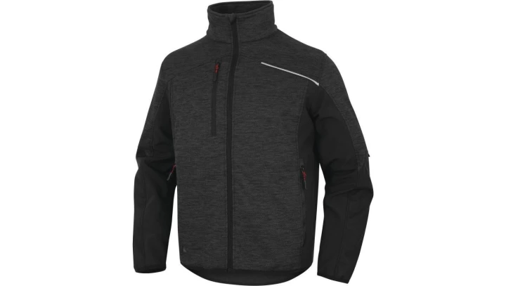 Bluza polar poliester/poliamid NAGOYA2, kolor: szaro-czarny, rozmiar: L / NAGO2GNGT