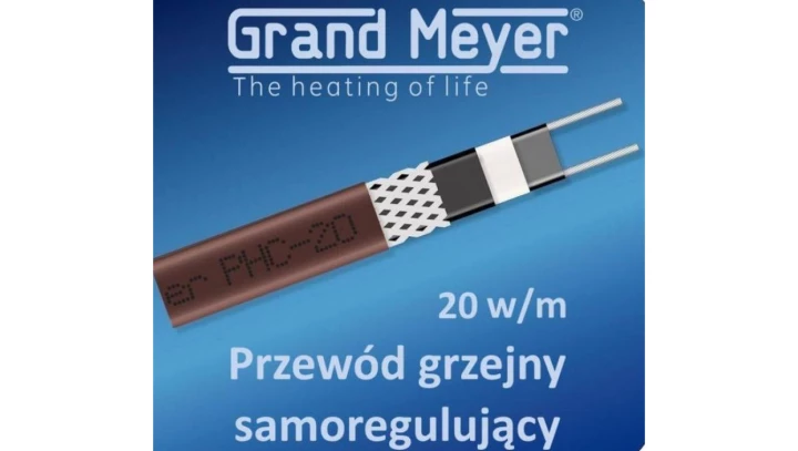 Przewód grzejny samoregulujący PHC-20, 20W/m