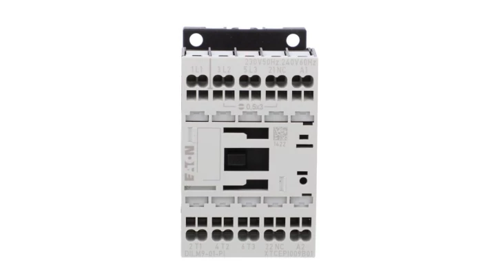 Stycznik mocy DILM9-01(230V50HZ,240V60HZ)-PI 3P 380 V 400 V 4 kW 1R 230 V AC Push-In 199234