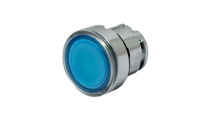 Napęd przycisku LED niebieski z podświetleniem IP66 ZB4BH063