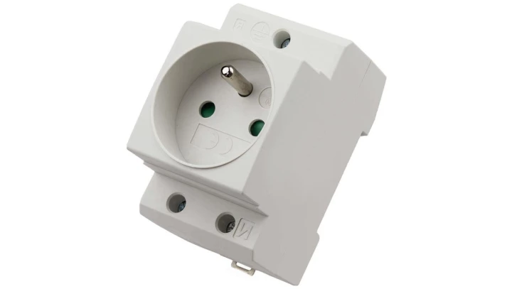 Gniazdo serwisowe 2P+PE 16A 230V na szynę montażową MRD50-16 89066006