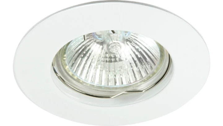 Oczko 50W/12V MR16 IP20 okrągłe stałe aluminiowe białe DIO DSO2B-W GXPL055