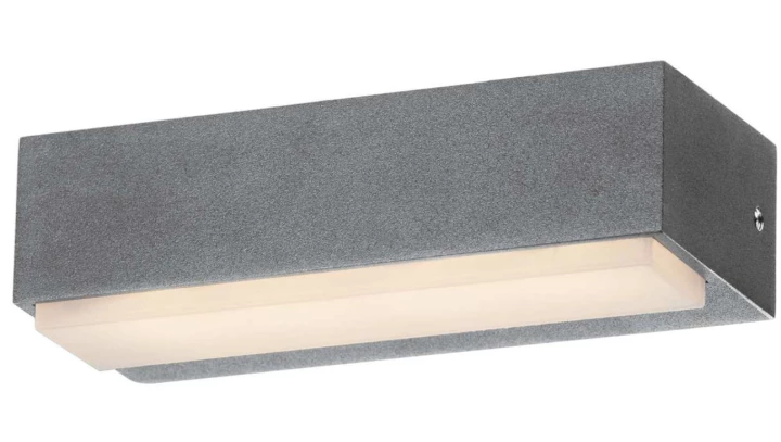 Kinkiet LED 3,5W 210lm 4000K/neutralna IP54 IK10 zewnętrzny aluminium + poliwęglan szary VILA 3,5W GRAY NW GXPS170