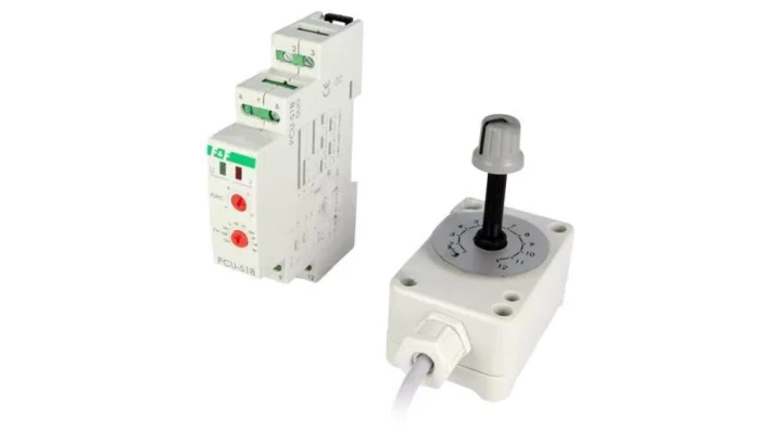 Przekaźnik czasowy 1P 8A 0,1sek-576h 230V AC, 24V AC/DC wielofunkcyjny PCU-518DUO