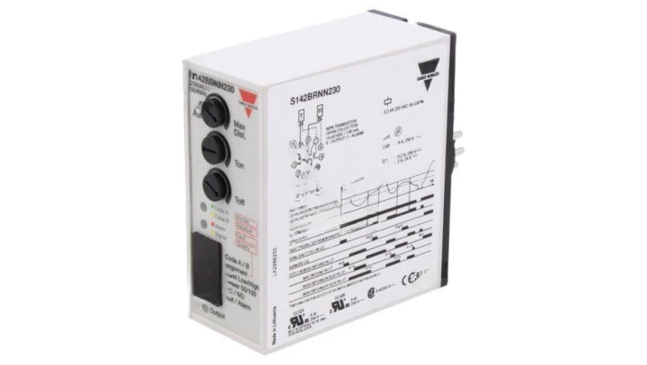 Wzmacniacz przekaźnika, ON/OFF wyj: NPN + alarmowe, zas. 230V AC S142BRNN230