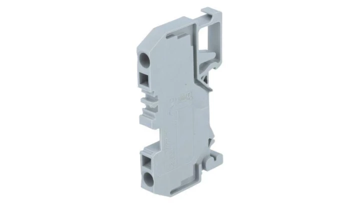 Złączka szynowa 2-przewodowa 4mm2 szara 281-901