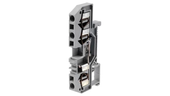 Złączka szynowa 3-przewodowa 4mm2 szara 281-681