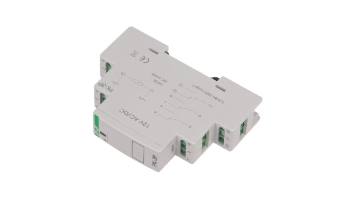 Przekaźnik instalacyjny 3P 8A 12V AC/DC PK-3P-12V