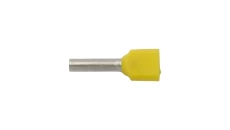 Końcówka tulejkowa izolowana HI 2X1/10 żółta E08KH-02020101001 (500szt.)