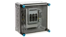 Skrzynka Mi z rozł. bezp. mocy, IP 65, wlk.2 - 300x300x170, 1xNH 00, 125A, 3-bieg.+PE+N Mi 5250 2000187